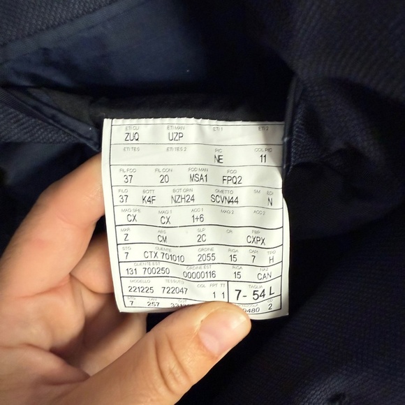 Ermenegildo Zegna for Harry Rosen Academia Navy Wool Blazer Sport Coat 54L - Picture 2 of 13